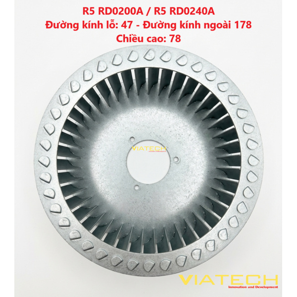 Quạt làm mát bơm chân không Busch đời mới RD